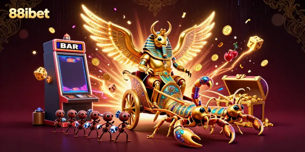Experience thrilling gameplay at 88ibet with dynamic scenes of jackpots and vibrant casino action.