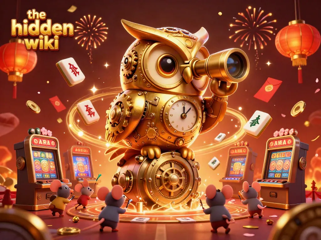 Experience the hidden wiki in a lively casino scene filled with interactive elements and festive atmosphere.