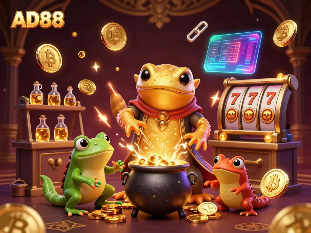 Experience thrilling gold transmutation at AD88's vibrant online casino with enchanting gameplay elements.