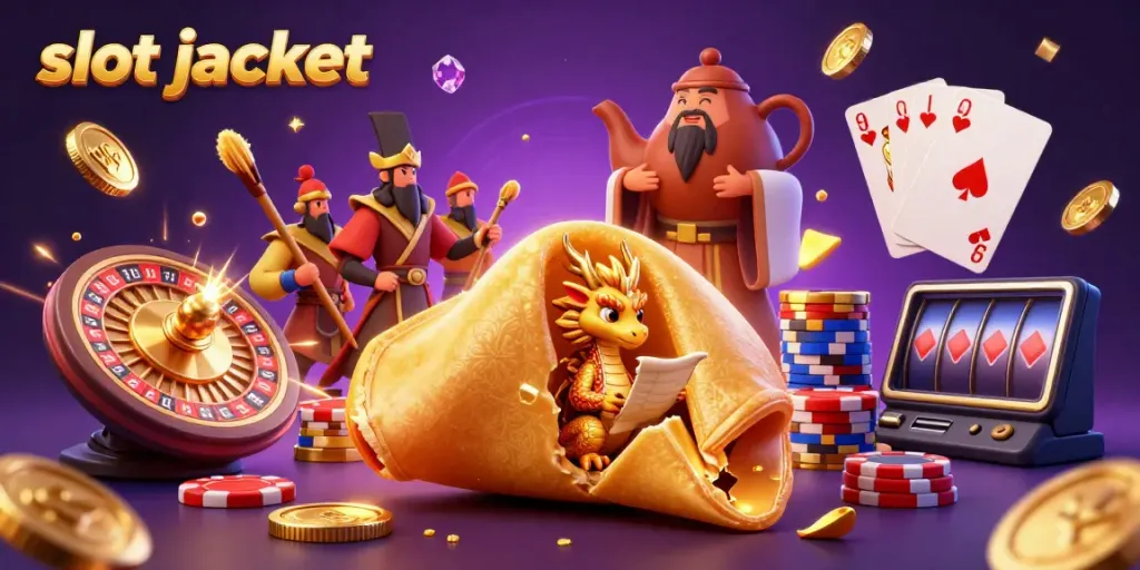 Experience thrilling slot jackpot excitement with colorful slots, coins, and dynamic casino elements.