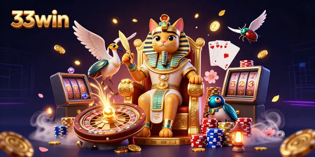 Experience exciting gameplay at 33win with vibrant characters and dynamic casino elements.