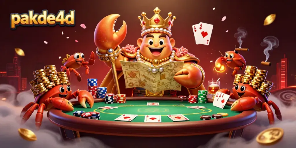Menangkan taruhan Anda di pakde4d dengan raja kepiting emas dan permainan poker yang memukau.